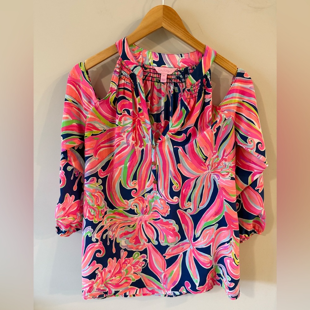 Lily Pulitzer Sunny Shoulder Elsa Top